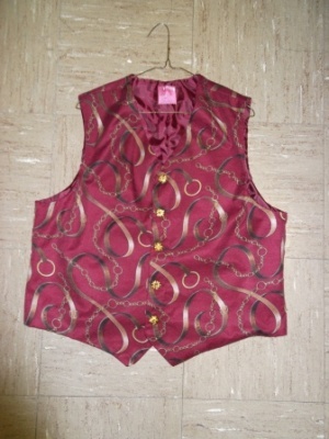 Red and Gold Vest-Mn Vst 7525-Chest 46