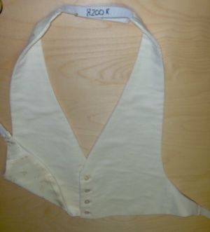 cream Vest-Mn Vst 8001-Chest adjustable
