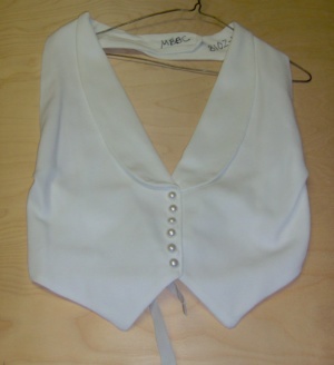 white Vest-Mn Vst 8501-Chest adjustable