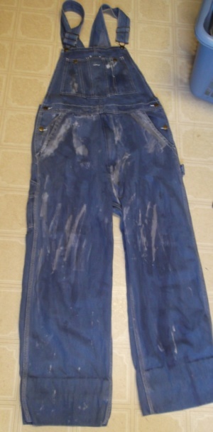 Blue Overalls-OVRAL 4300-Waist 36