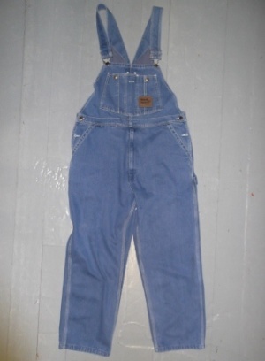 Blue Overalls-OVRAL 4500-Waist 40