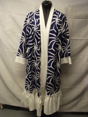 Blue and white Bathrobe-BH RB 4901-Chest 54