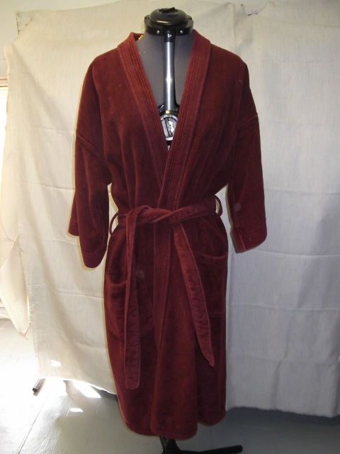 Dark Red Bathrobe-BH RB 7300-Chest 42 – Costume Cottage