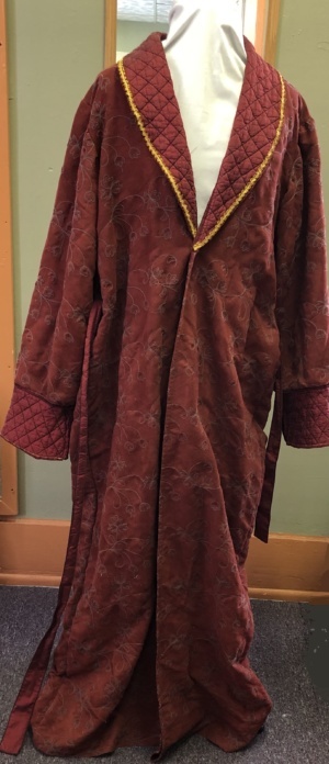 Maroon and gold Bathrobe-BH RB 7501-CC'15-Chest 46