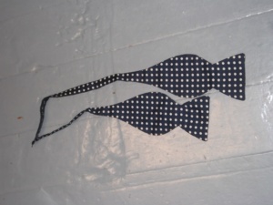 Blue and white Bowtie-BWTI 4008- Polka dots