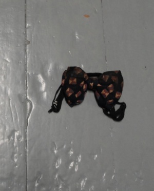 Blue and brown Bowtie-BWTI 4015- Abstract square designs