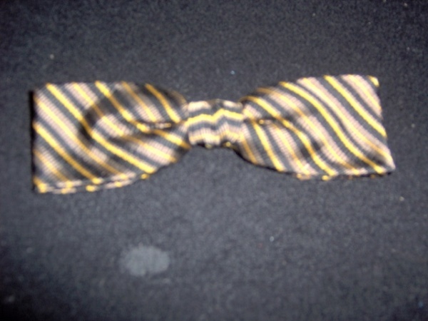 Yellow, green, and black Bowtie-BWTI 5000- Diagonal stripes