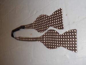 Brown and white Bowtie-BWTI 6006- Polka dots