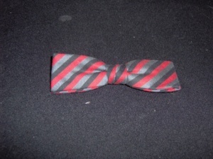 Red, black, and grey Bowtie-BWTI 7002- Diagonal stripes