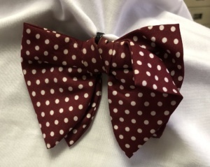 Dark red and white Bowtie-BWTI 7031- Polka dots