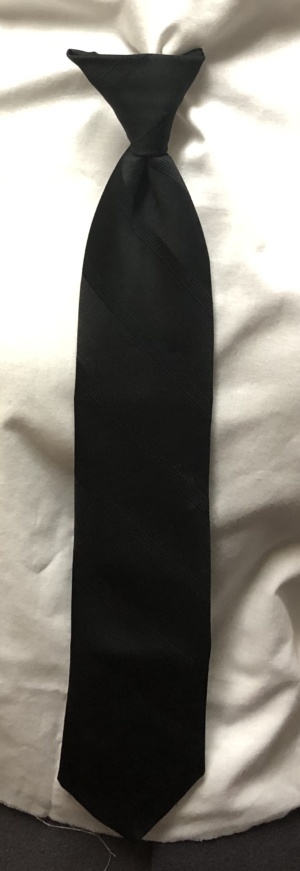 Black Clip-on Tie-CL TI 1000- Medium Narrow