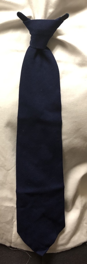 Dark blue Clip-on Tie-CL TI 4007- Medium wide