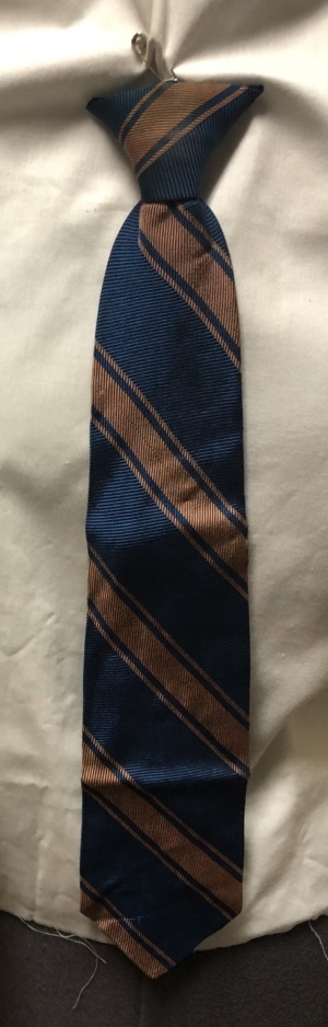 Blue and brown Clip-on Tie-CL TI 4013- Medium