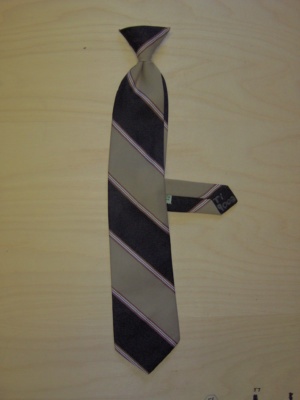Brown and black and white Clip-on Tie-CL TI 6000- Medium