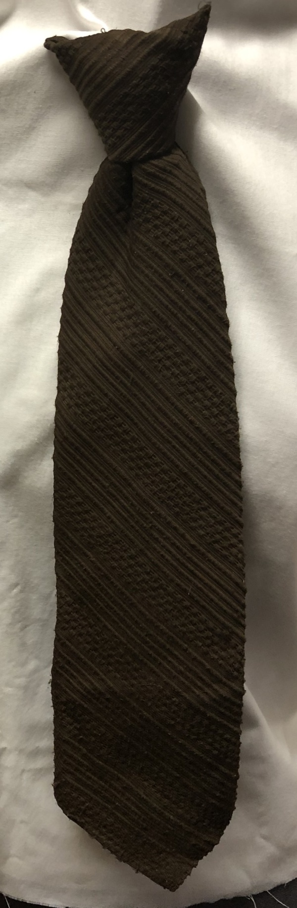 Brown Clip-on Tie-CL TI 6009- Medium wide