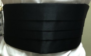 Black Cummerbund-CMBN 1032-Waist (max) 46