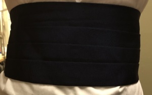 Navy Cummerbund-CMBN 4002-Waist (max) 40