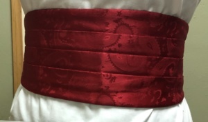 Red Cummerbund-CMBN 7005-Waist (max) 45