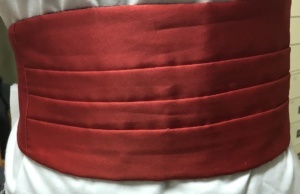 Red Cummerbund-CMBN 7014-Waist (max) 47