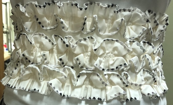 White and gray Cummerbund-CMBN 8013-Waist (max) N/A
