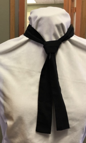 Black Cravat Tie-CRVT TI 1007- Medium narrow