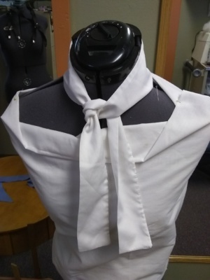White Cravat Tie-CRVT TI 8000- Narrow