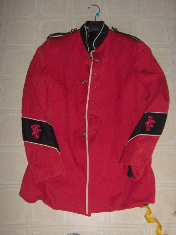 Red and black and white Military Uniform-MN ML 7301-Coat Chest 42