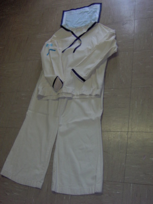 cream and blue Military Uniform-MN ML 8407-Coat Chest 44
