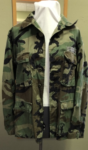 Green Military Shirt-Mn Ml Sht 3800-Neck 18