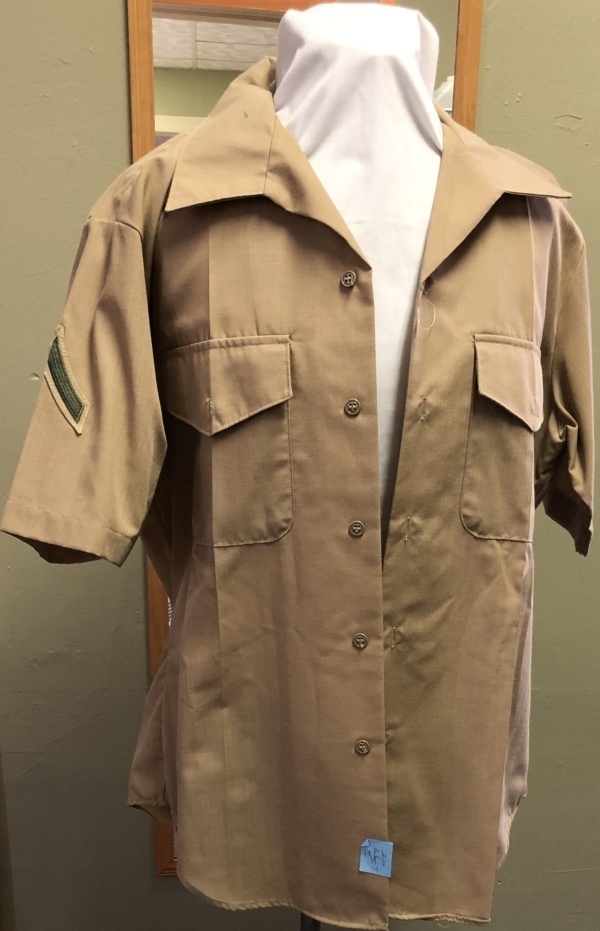 Tan Military Shirt-Mn Ml Sht 6410-Neck 16.5