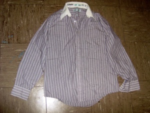 Grey and white long sleeve print shirt-Mn Prt Sht 2200-Neck-15.5
