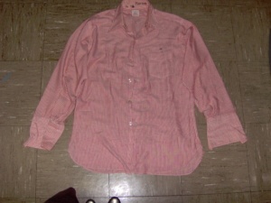 Red and white long sleeve print shirt-Mn Prt Sht 7600-Neck-17