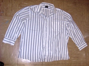 White and blue long sleeve print shirt-Mn Prt Sht 8843-Neck-18.5