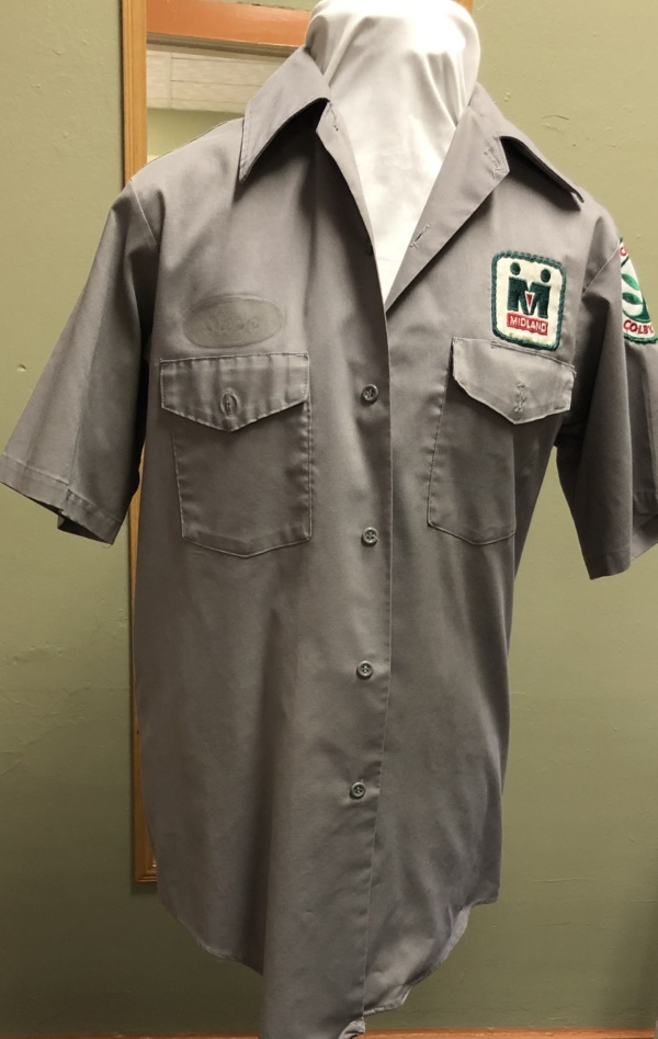 Grey Short Sleeve Shirt-Mn SS Sht 2202-Neck 15
