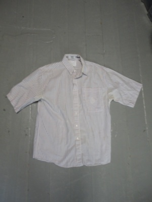 White Short Sleeve Shirt-Mn SS Sht 8406-Neck 16.5