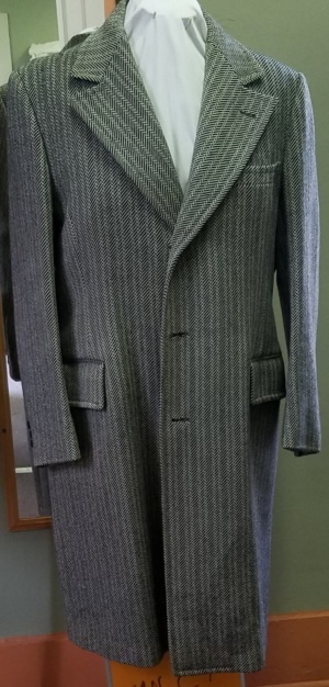 black and white Overcoat-Mn Ct  1650-Chest 48