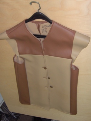 tan and brown Period Vest-Mn Lng Vst 6300-Chest 42