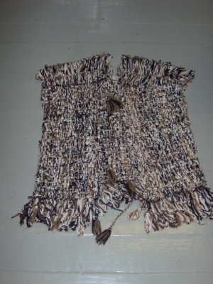 Brown and white and black Period Vest-Mn Lng Vst 6625-Chest 48