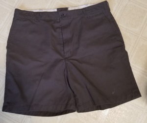 Dark Brown Military Shorts-Mn Ml Short 6200-Waist 33