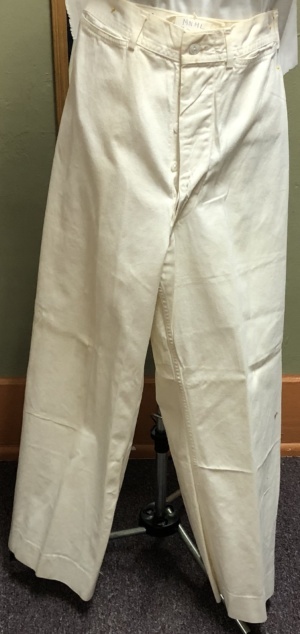 cream Military Pants-Mn Ml Pt 8000-Waist 30