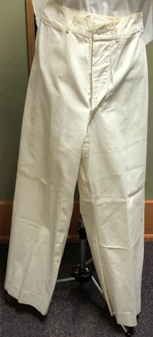 cream Military Pants-Mn Ml Pt 8003-Waist 30