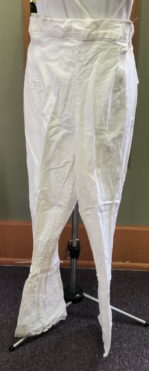 White Military Pants-Mn Ml Pt 8201-Waist 34