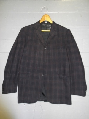Black and brown and white Modern Suit-Mn Mod Su 1275-38-Size 38