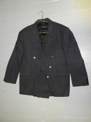 Black Modern Suit-Mn Mod Su 1550-44-Size 44