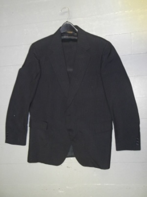 Black and white Modern Suit-Mn Mod Su 1651-46-2pc-Size 46