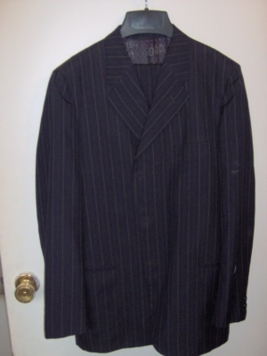 Navy Modern Suit-Mn Mod Su 4454-42-2pc-Size 42