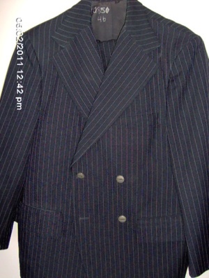 Navy Modern Suit-Mn Mod Su 4456-42-3pc-Size 42