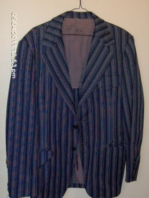 Blue and white Modern Suit-Mn Mod Su 4460-40-Size 40