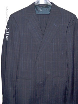 Navy Modern Suit-Mn Mod Su 4475-42-2pc-Size 42