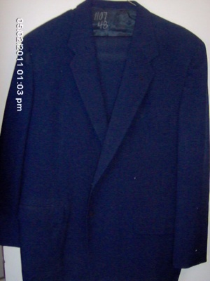 Blue Modern Suit-Mn Mod Su 4604-44-2pc-Size 44